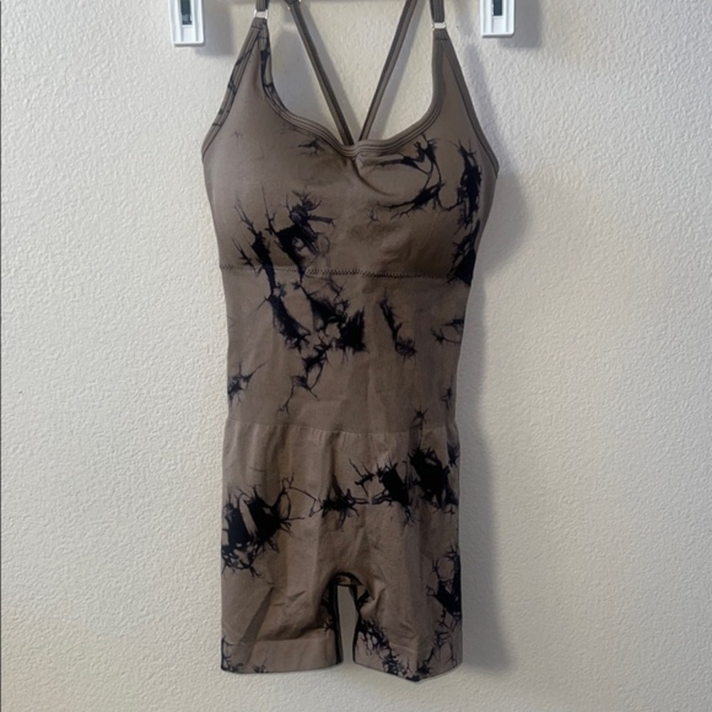Stylish Women's Bodysuit in Brown and Black